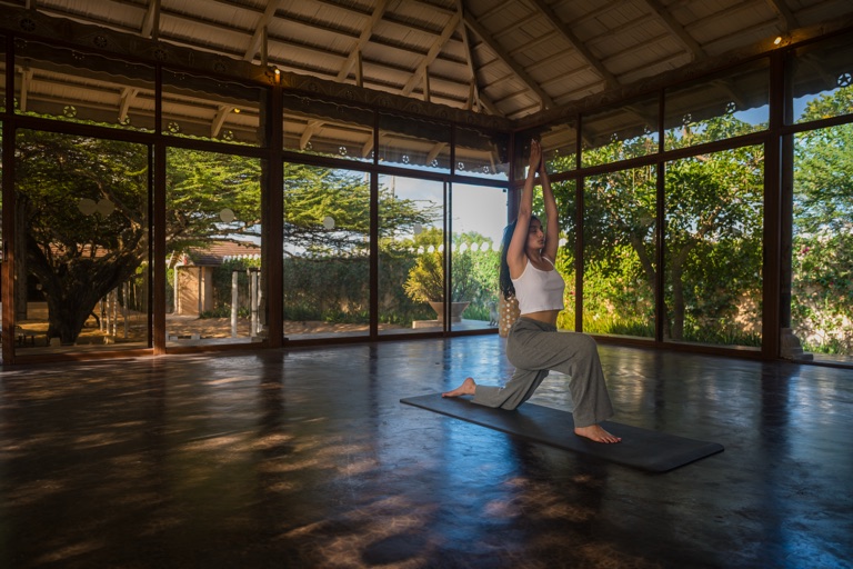 Sunrise yoga at The Majlis